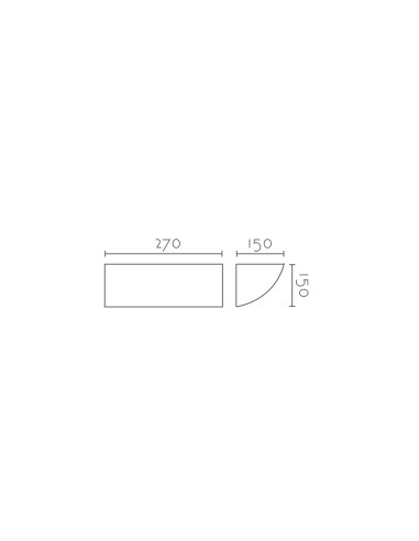 Aplique de pared modelo INCA - 1xR7s 118mm en color Blanco para 1xR7s 118mm (no incluida)