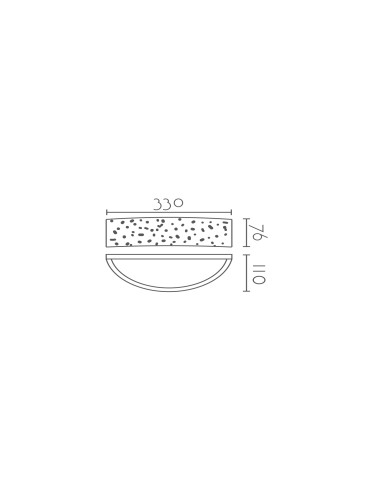 Aplique de pared modelo MAYA - 1xR7s 78mm en color Blanco para 1xR7s 78mm (no incluida)