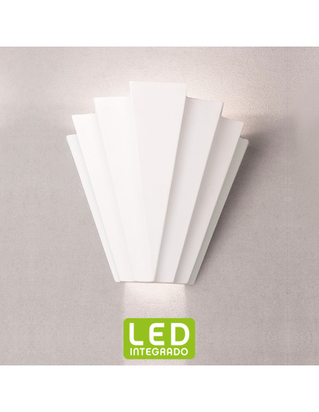 Aplique de pared modelo NERVA LED Dimable en color Blanco