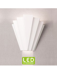 Aplique de pared modelo NERVA LED en color Blanco