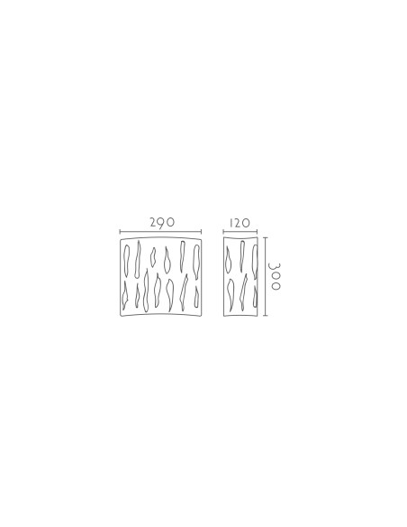 Aplique de pared modelo OXID - 1xE27 en color Blanco para 1xE27 (no incluida)