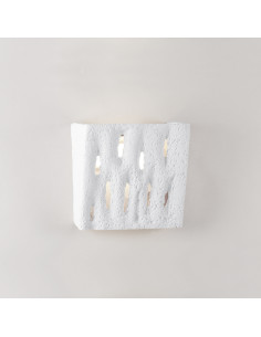 Aplique de pared modelo FERRO - 1xE27 en color Blanco para 1xE27 (no incluida)