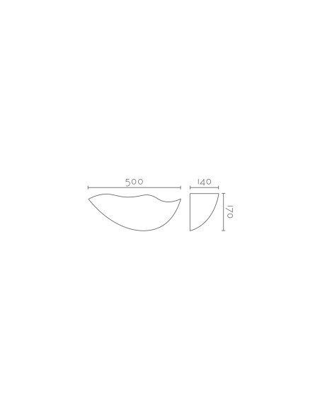 Aplique de pared modelo BRISA LED Dimable en color Blanco