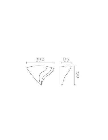 Aplique de pared modelo ARIANE - 1xR7s 78mm en color Blanco para 1xR7s 78mm (no incluida)