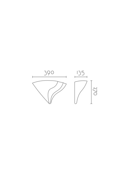 Aplique de pared modelo ARIANE - 1xR7s 78mm en color Blanco para 1xR7s 78mm (no incluida)