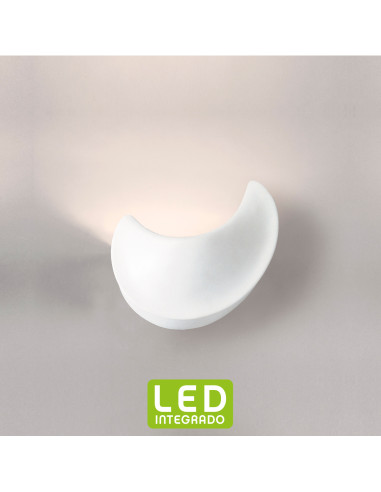 Aplique de pared modelo LLUNA LED Dimable en color Blanco
