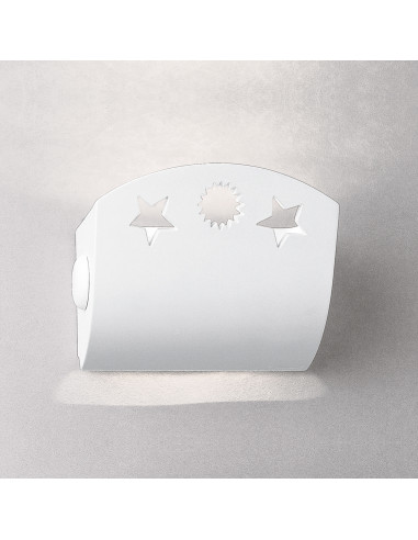 Aplique de pared modelo STARS SUN - 1xR7s 118mm en color Blanco para 1xR7s 118mm (no incluida)