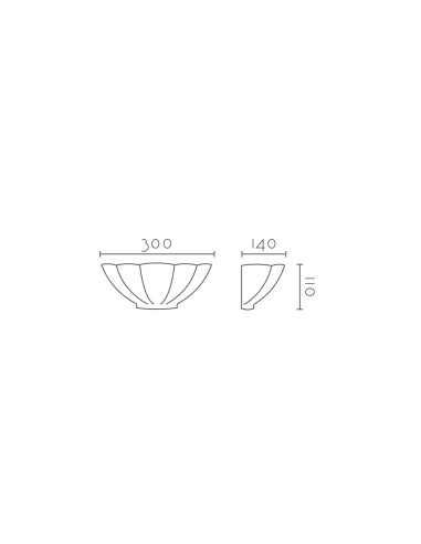 Aplique de pared modelo ATENEA LED Dimable en color Blanco