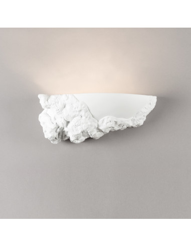Aplique de pared modelo ROCA - 1xE27 en color Blanco para 1xE27 (no incluida)
