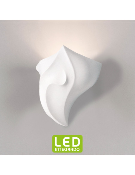 Aplique de pared modelo FLAP LED Dimable en color Blanco