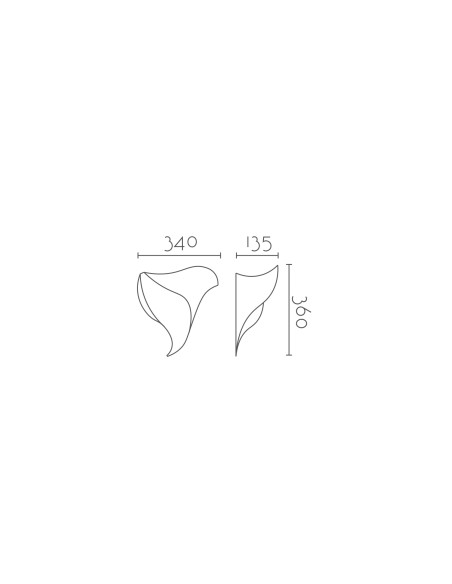 Aplique de pared modelo MAGNO - 1xR7s 78mm en color Blanco para 1xR7s 78mm (no incluida)