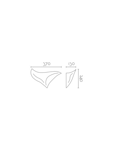 Aplique de pared modelo AVE - 1xR7s 78mm en color Blanco para 1xR7s 78mm (no incluida)