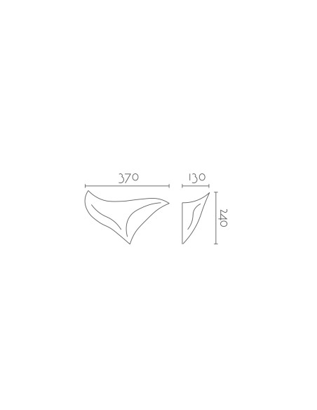 Aplique de pared modelo AVE - 1xR7s 78mm en color Blanco para 1xR7s 78mm (no incluida)