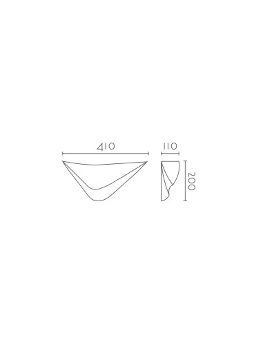 Aplique de pared modelo TEA - 1xR7s 78mm en color Blanco para 1xR7s 78mm (no incluida)