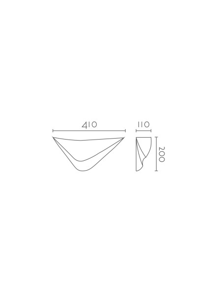 Aplique de pared modelo TEA LED Dimable en color Blanco