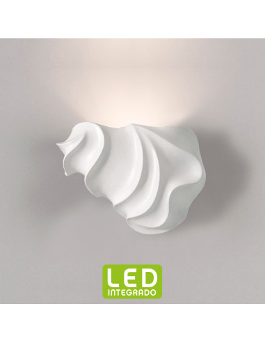 Aplique de pared modelo ZAS LED en color Blanco