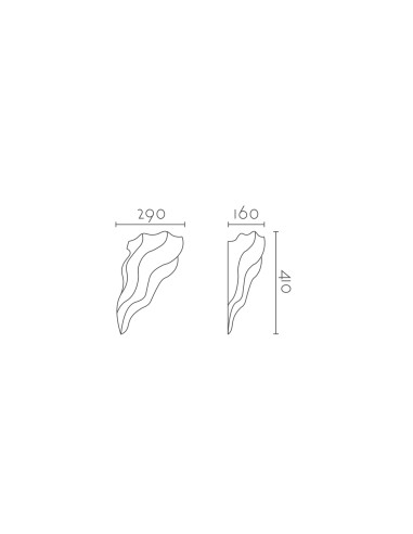 Aplique de pared modelo FLAMA - 1xR7s 78mm en color Blanco para 1xR7s 78mm (no incluida)