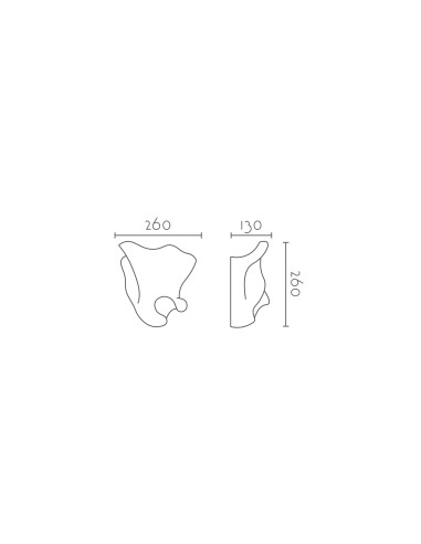 Aplique de pared modelo DANDY LED Dimable en color Blanco
