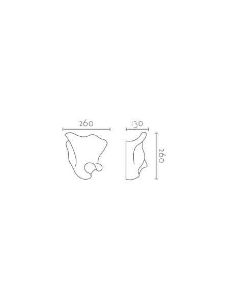 Aplique de pared modelo DANDY LED en color Blanco