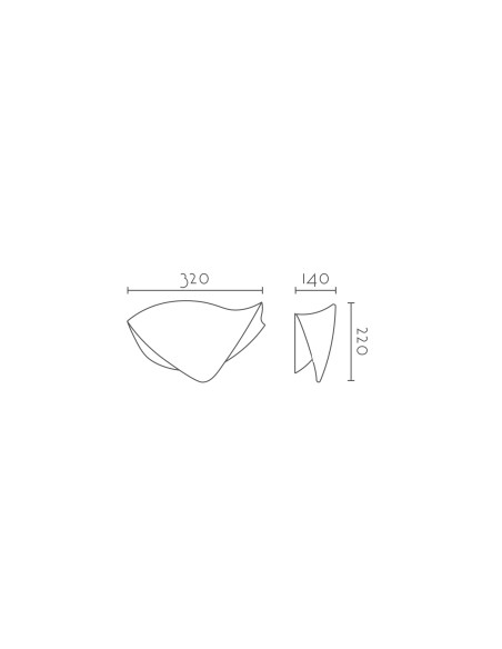 Aplique de pared modelo ODIN - 1xE27 en color Blanco para 1xE27 (no incluida)