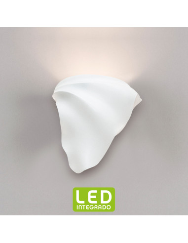 Aplique de pared modelo CRATER LED en color Blanco