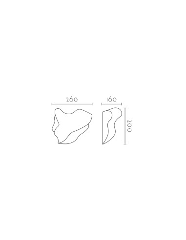 Aplique de pared modelo FENIX - 1xR7s 78mm en color Blanco para 1xR7s 78mm (no incluida)