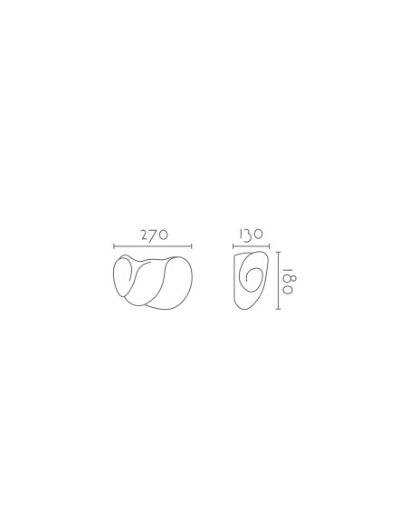 Aplique de pared modelo ZENIT LED en color Blanco