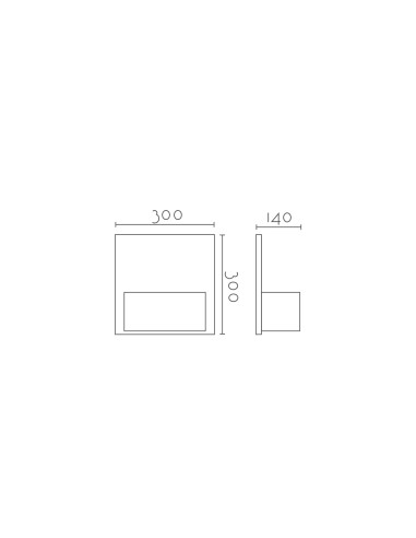 Aplique de pared modelo CHIC - 1xR7s 118mm en color Blanco para 1xR7s 118mm (no incluida)
