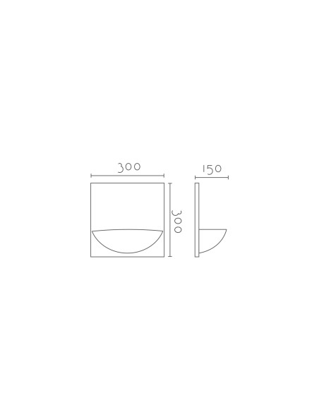 Aplique de pared modelo CAPRI - 1xR7s 118mm en color Blanco para 1xR7s 118mm (no incluida)