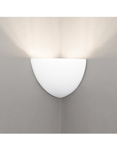 Aplique de pared modelo ESFERA CORNER 280 - 1xE27 en color Blanco para 1xE27 (no incluida)