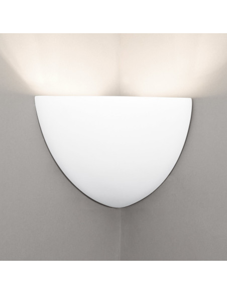 Aplique de pared modelo ESFERA CORNER 350 - 1xR7s 118mm en color Blanco para 1xR7s 118mm (no incluida)