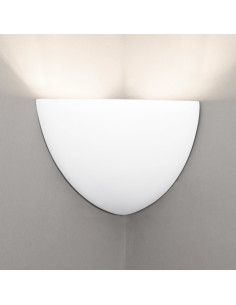 Aplique de pared modelo ESFERA CORNER 350 - 1xE27 en color Blanco para 1xE27 (no incluida)