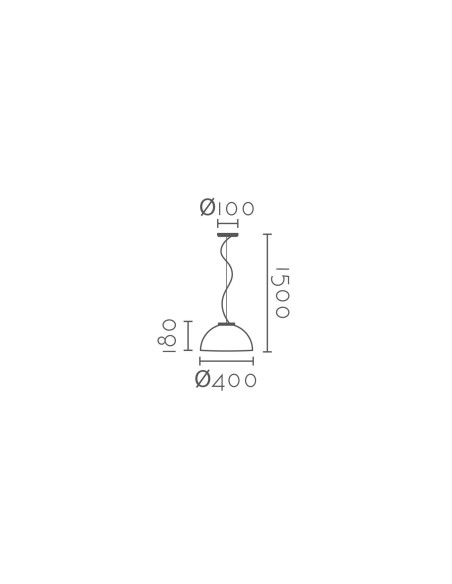 Lámpara colgante modelo MD2355-400W en color Blanco para 1xE27 (no incluida)