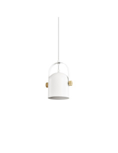 Lámpara colgante modelo MD2344-WH en color Blanco para 1xE27 (no incluida)