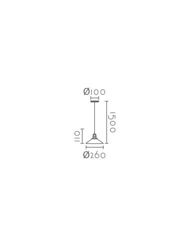 Lámpara colgante modelo MD5195-CL en color Blanco para 1xE27 (no incluida)