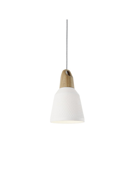 Lámpara colgante modelo MD2301L-W en color Blanco para 1xE27 (no incluida)