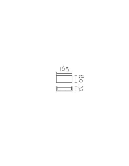 Aplique de pared modelo NOA-5W en color Blanco