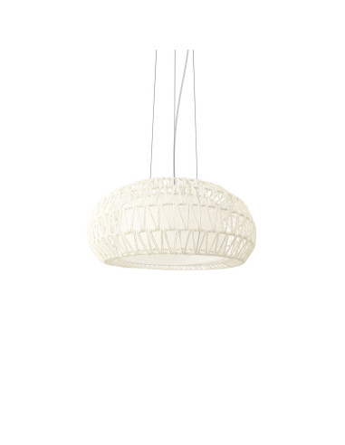 Lámpara colgante modelo MD3065-WH en color Blanco para 3xE27 (no incluida)