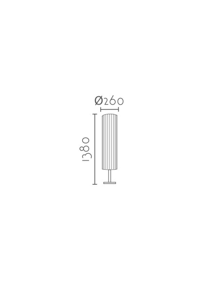 Lámpara de pie modelo F133038-26 PISA en color Blanco para 3xE27 (no incluida)