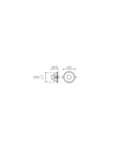 Empotrable modelo DLA10 10.2W en color Blanco