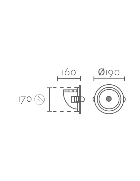 Empotrable modelo DL80 - COB LED 36,5W 4550LM ESPECIAL FRUTA en color Blanco