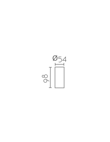 Plafón de techo modelo MX8116 para 1xGU10 (no incluida)
