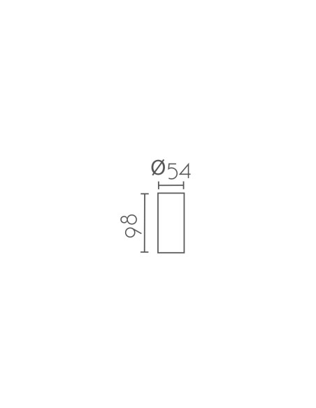 Plafón de techo modelo MX8116 para 1xGU10 (no incluida)