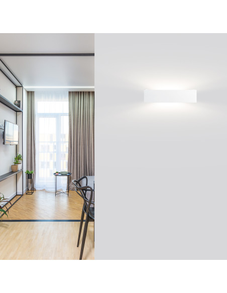 Aplique de pared modelo GILDA 360 en color Blanco para 2XG9 (no incluida)