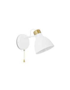 Aplique de pared modelo MB6129-WHG en color Blanco, Dorado para 1xE27 (no incluida)