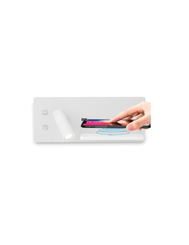 Aplique de pared modelo MB2510-IZQ en color Blanco