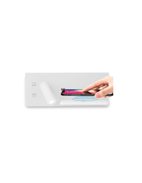 Aplique de pared modelo MB2510-IZQ en color Blanco