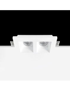 Empotrable modelo MIAMI en color Blanco para 2xGU10 (no incluida)