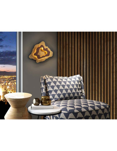 APLIQUE HALO OXIDO Y PAN DE ORO