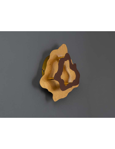 APLIQUE HALO OXIDO Y PAN DE ORO